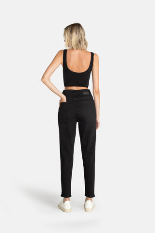 Mom Jeans CARPINE Used Black